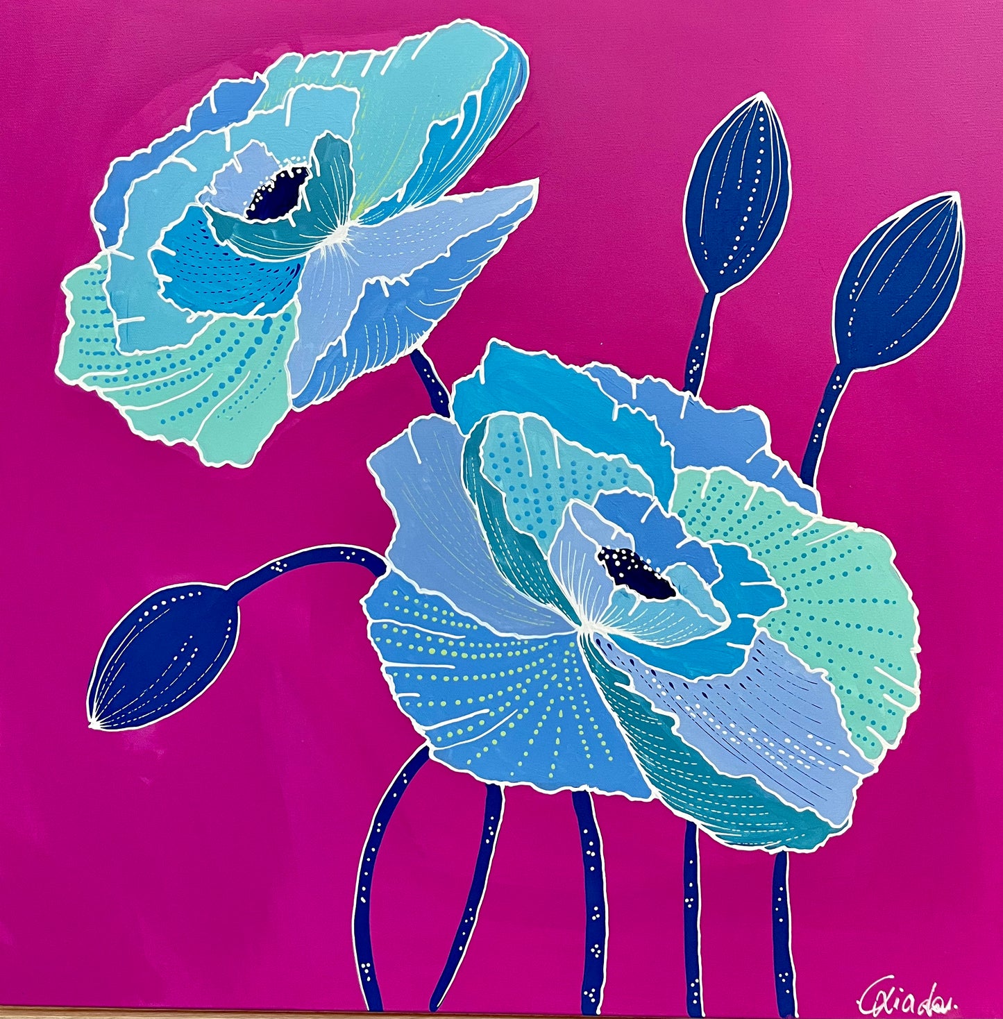 MAGENTA POPPIES